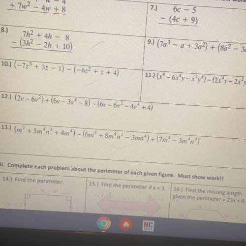 I need help on 13 it has to be standard form