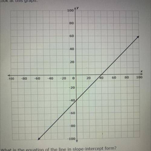 WHAT IS THE EQUATION OF THE LINES IN SLOPE -INTERCEPT FORM ?