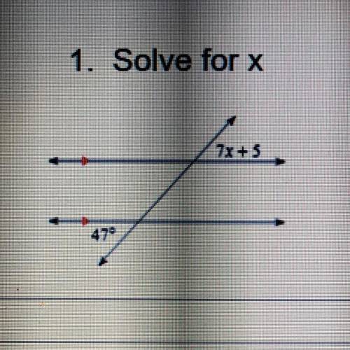 Solve for x
please help!