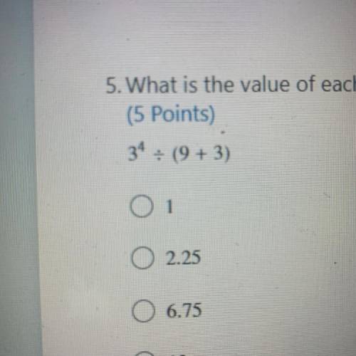 5. What is the value of the expression