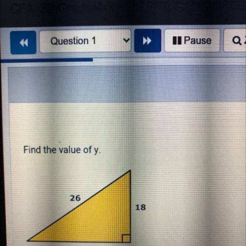 Find the value of y.
26
