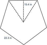 Calculate the area of the regular pentagon below.