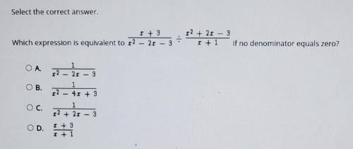 What expression is equivalent if no denominator equals zero?