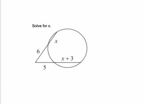 PLEASE HELP 
Solve for x.