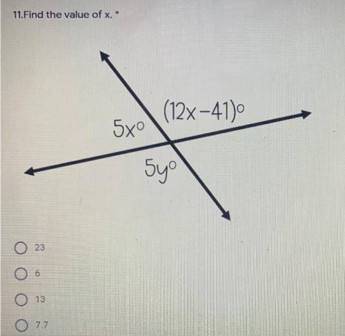 What’s the value of x ?