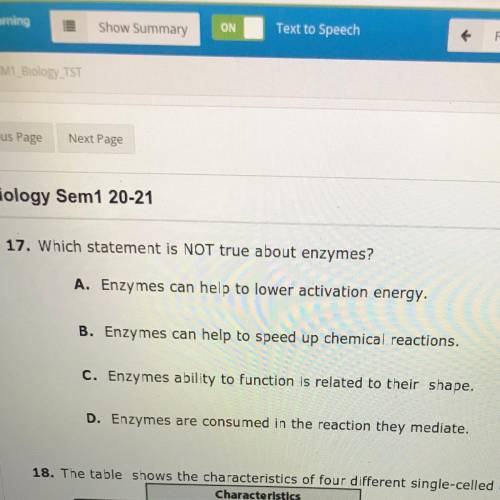 Which statement is not true about the enzymes￼￼