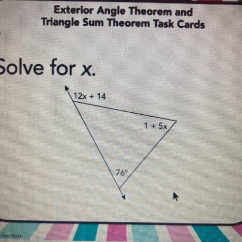 Help please!! 
Solve for x.