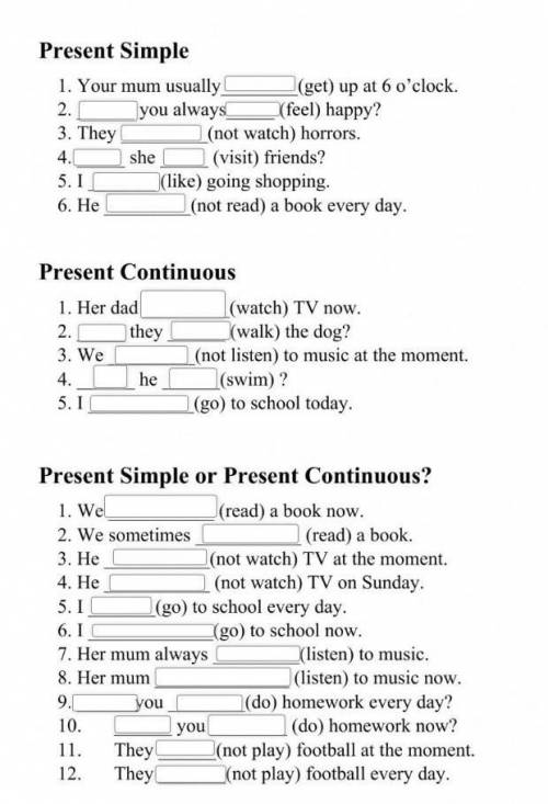 Present SimplePresent CountinuosPresent Simple or Present Countinuos? Please help!