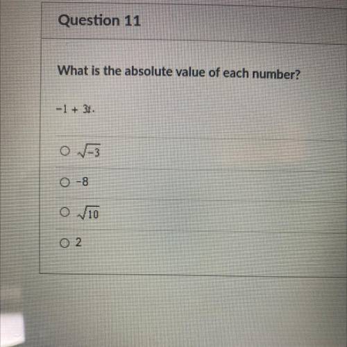 What is the absolute value of each number ?
