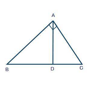20 POINTS

In the given triangle ABC, angle A is 90° and segment AD is perpendi