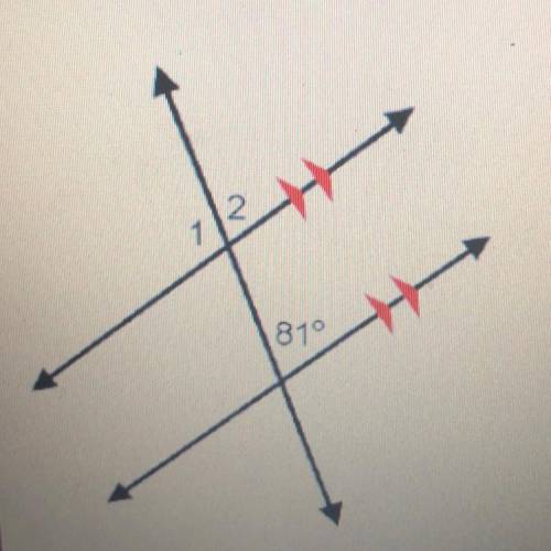 Which correctly describes how to determine the measure of angle 1?