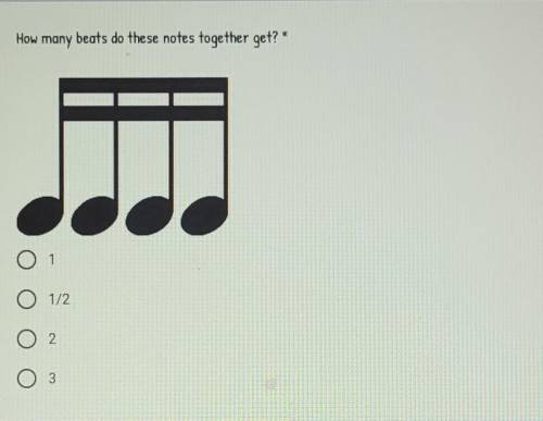 *Strings/ Music related*

How many beats do these notes together get?*Photo included has question*