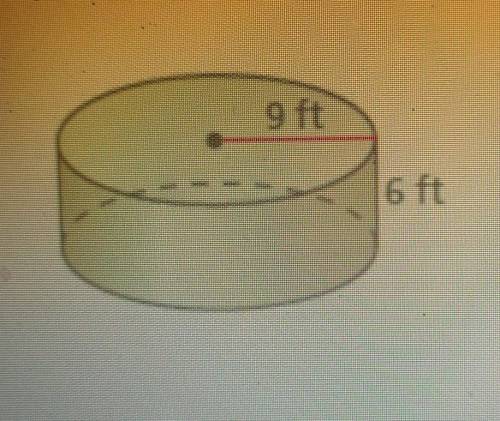 Help pls!

Find the volume of the cylinder. Round your answer to the nearest tenth.V= _____ cubic