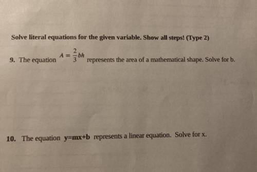 Can somebody please help me solve these 2 questions? I wasn’t paying any attention in class.