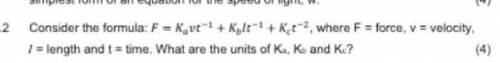 What are the units of Ka,kb and ke?