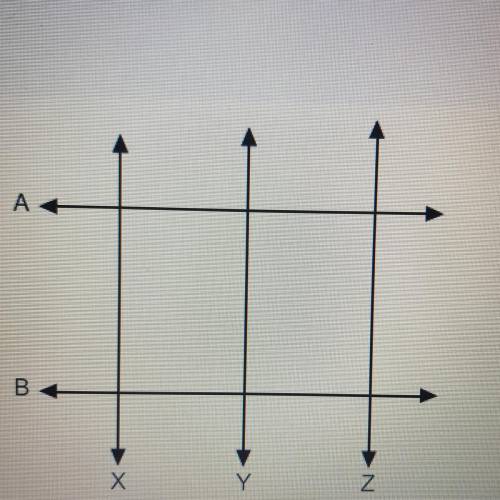 If X || Y and Y || Z, then ___.

•X || Z.
•A upside down T Z
•X upside down T A
•A || B