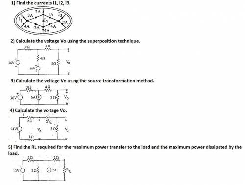Electrical engineering homework questions. I could not fully reach the solution.Please help me find