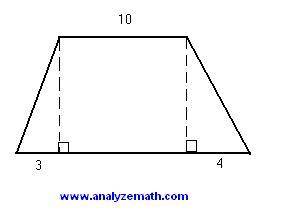 The area of the trapezoid shown below is equal to 270 square units. Find its perimeter and round yo