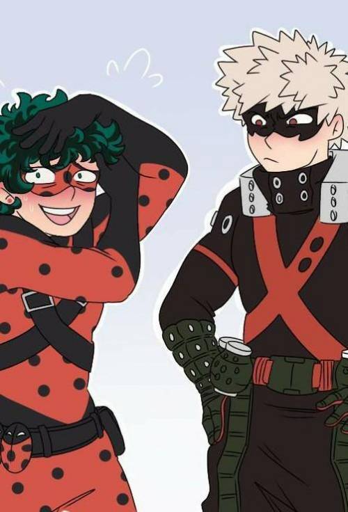 My two favorite show in one miraculous ladybug and my hero academia