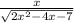 \frac{x}{\sqrt{2x^{2}-4x-7} }