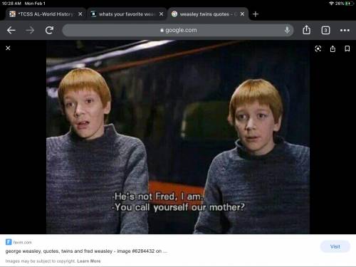 Whats your favorite weasley twin quote?