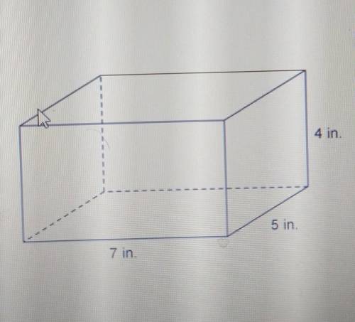 What is the volume of the following rectangular prism?

A) 16 nB) 64 nC) 140 nD) 166 n