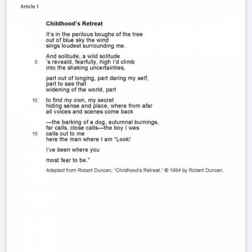 In the poem Childhood Retreat,the author creates a mood of apprehension and excitement. Using 1 6