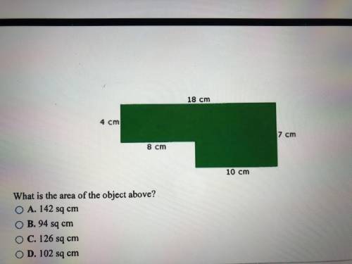 What is the area of the object