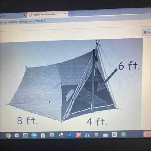 What is the volume of the tent?