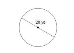 Question 3 (2 points)

Find the area and circumference for the circle below. Use 3.14 for \large \