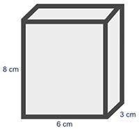 Which net matches the solid figure shown below?

A three-dimensional cube with a height of 8 centi