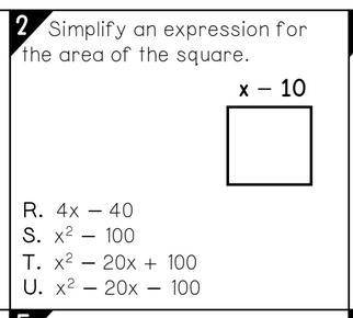 What is the area of the square