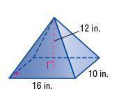 Helppp 2. Determine the volume of the rectangular pyramid.