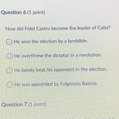 How did Fidel Castro become the leader of Cuba