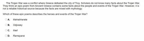 The Trojan War was a conflict where Greece defeated the city of Troy. Scholars do not know many fa