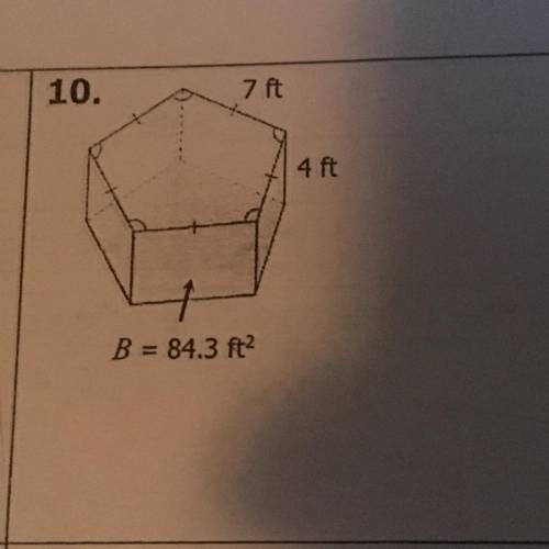 “Find the surface area for this figure”
