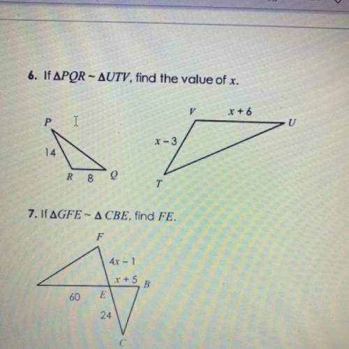 Help on 6 and 7 plz.....