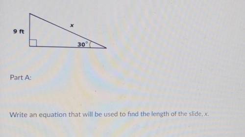 Write an equation to find the length of the side,x