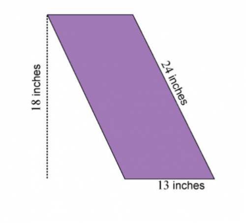 What is the area of the parallelogram shown?