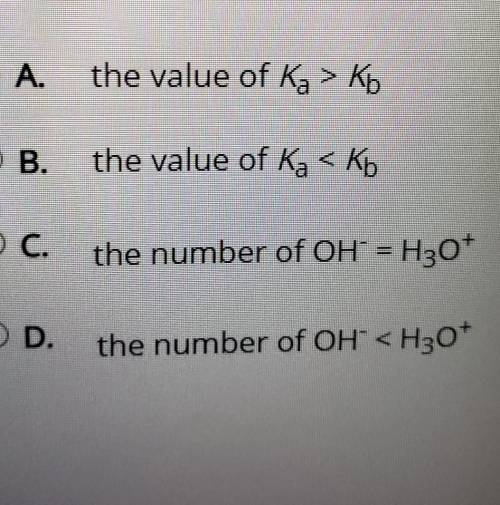 Which is true if the weak base is stronger than the weak acid?