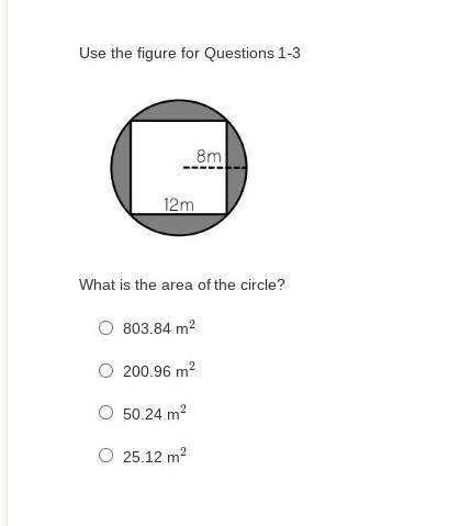 Easy! what is the area of the circle