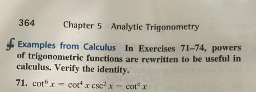 Please help me | what is cos^6 x = cot^4*csc^2x-cot^4x????