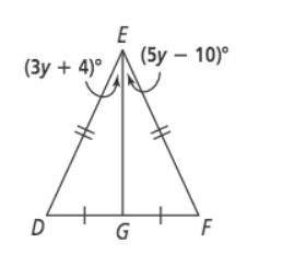 Is EG the perpendicular bisector of DF?
Does DEG =25?
Does EDG =90?