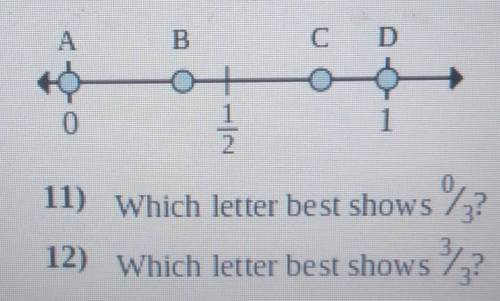 PLEASE HELP ME 11) Which letter best shows ? 12) Which letter best shows ?