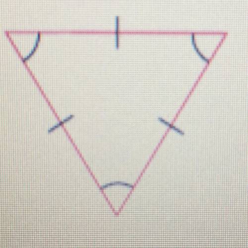 Classify the following triangle. Check all that apply.

O A. Right
O B. Equilateral
O C. Obtuse
D