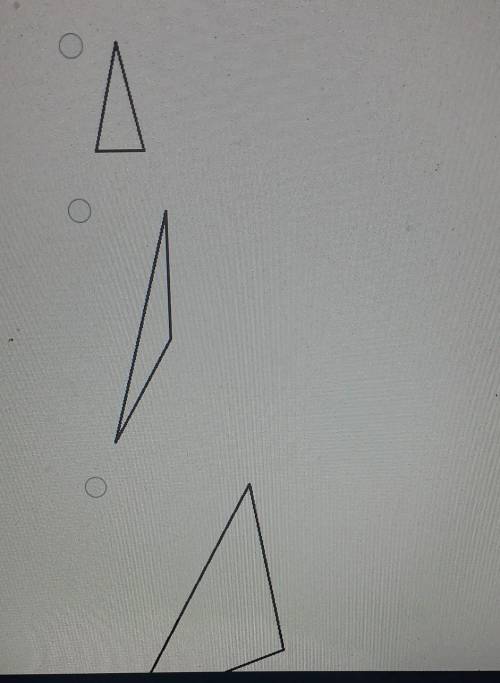 Draw a triangle with the following measurements