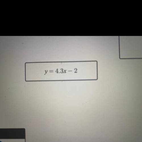 Is y= 4.3x - 2 a linear equation?
