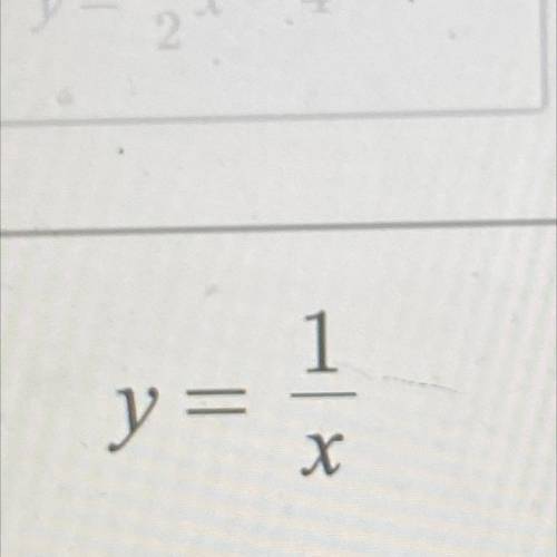 Is y= 1/x a linear equation