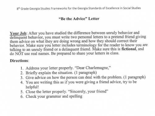 Be the Advice Letter