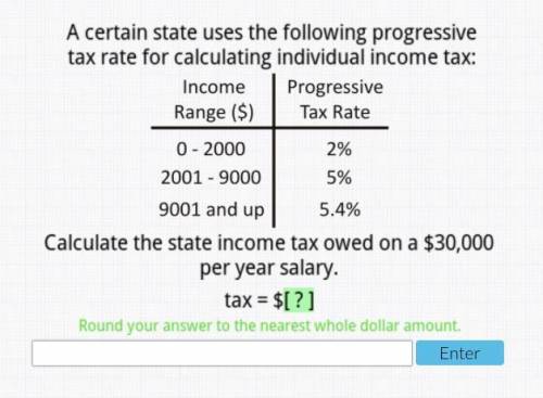 a certain state uses the following progressive tax rate calculation individual income tax help you